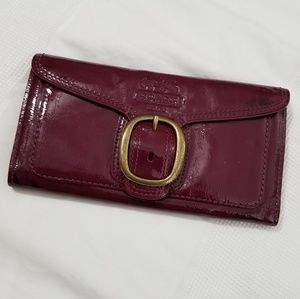 Authentic COACH patent leather wallet